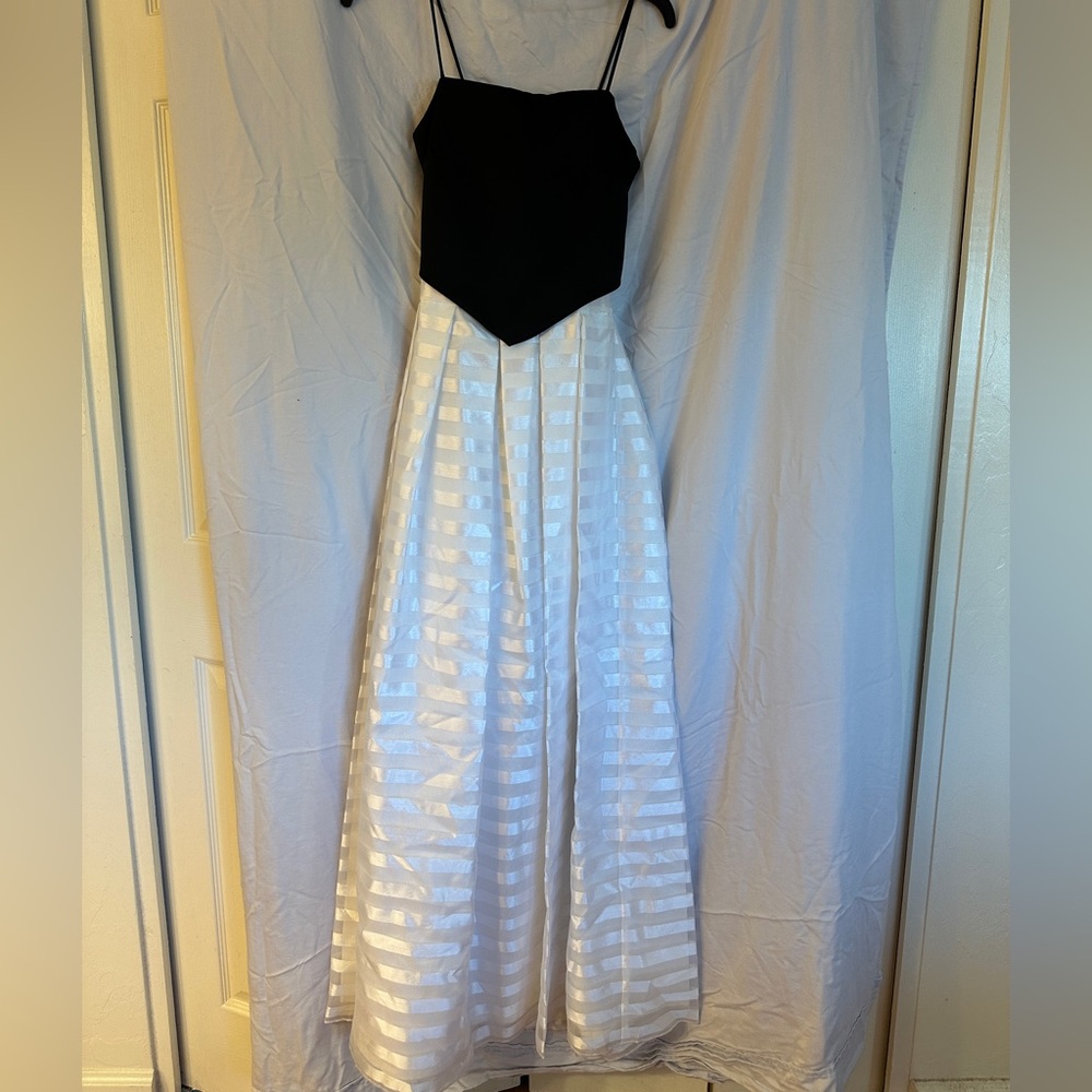 Rachel Kate Black and White Prom Dress